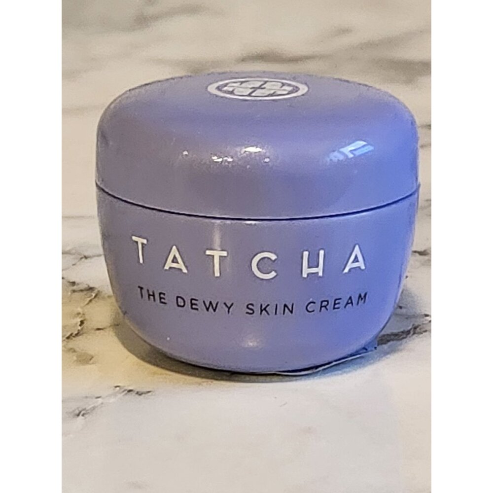 Tatcha Dewy Skin Cream 10ml Travel Size Purple Jar For Dry Skin
